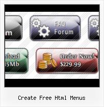Gree Webpage Buttons create free html menus