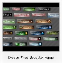 Free Web Buttons With Mouseover Effects create free website menus