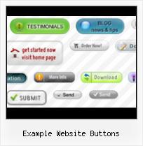 A Free Website Creator example website buttons
