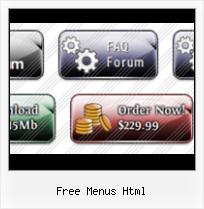 Free Link Navigation Buttons free menus html