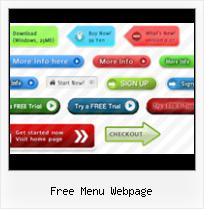 Download Free Website Buttons free menu webpage